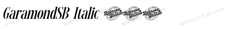 GaramondSB Italic字体转换